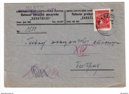 Zanatlija Nabavno Prodajno Preduzeće Company Letter Cover Posted 1948 Beograd B201210 - Covers & Documents
