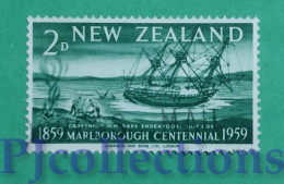 S407 - NUOVA ZELANDA - NEW ZEALAND 1959 MARLBOROUGH CENTENNIAL 2d USATO - USED - Used Stamps