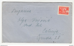 Yugoslavia Letter Cover Posted 1948 Zagreb To Cetinje B200301 - Covers & Documents