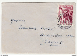 Yugoslavia Letter Cover Posted 1955 Dubrovnik To Zagreb B200301 - Covers & Documents