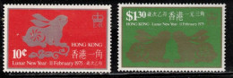 HONG KONG Scott # 302-3 MNH - Lunar New Year 1975 - Unused Stamps