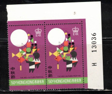 HONG KONG Scott # 306 MH Pair - Dragon Boat Festival - Unused Stamps