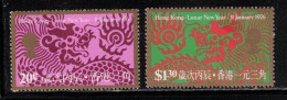 HONG KONG Scott # 312-13 MH - Lunar New Year 1976 - Ongebruikt