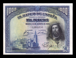 España Spain 1000 Pesetas San Fernando 1928 Pick 78 Sc Unc - 1000 Peseten