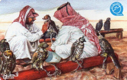 QATAR - AUTELCA - PICTORIAL ISSUE - PAINTING - ARAB - BIRD - FALCON - Qatar