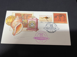 3-10-2023 (3 U 14) Australia FDC - 2010 - Salisbury 2008 Kangaroo Stamp - Dinosaur 22 Cents (space Postmark) - Altri & Non Classificati