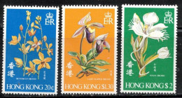 HONG KONG Scott # 342-4 MNH - Flowers - Ungebraucht