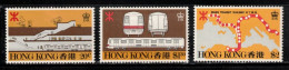 HONG KONG Scott # 358-60 MNH - Hong Kong Railway - Unused Stamps