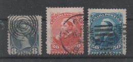 Canada, Used, 1893, Michel 35 - 37 - Andere & Zonder Classificatie