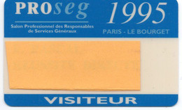 Carte Salon Magnétique Proseg 1995   Card Karte TBE (salon 04) - Exhibition Cards