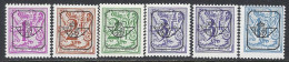 (BL87)   6 Valeurs PO Papier Ordinaire, 800-802-803-2x804-805 ** - Typos 1967-85 (Lion Et Banderole)