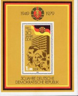 DDR Block 056 30 Jahre DDR Postfrisch MNH *** ( 3 Blocks / 3 Items) - 1971-1980