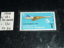 CONDOMINIUM DES NOUVELLES HEBRIDES 1976 N°424 " CONCORDE " 1 VOL COMMERCIAL 1976 - NEUFS SANS GOMME (20/09) - Lots & Serien