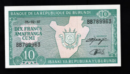 Burundi 10 Francs 1997 P33 UNC - Burundi