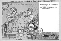 AFFAIRE DREYFUS- CONSEIL DE GUERRE- RENNES 1899 - LA DEPOSITION DE L'ETAT-MAJOR ET SA FORCE - Figuren