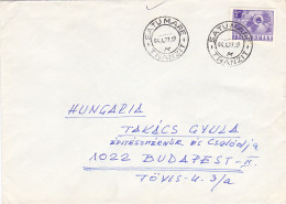 TELEGRAPH, STAMP ON COVER, 1977, ROMANIA - Storia Postale