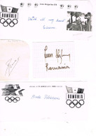 JEUX OLYMPIQUES - AUTOGRAPHES DE MEDAILLES OLYMPIQUES - CONCURRENTS DE ROUMANIE - - Authographs