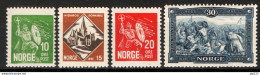 Norvegia 1930 Unif.147/50 **/MNH VF/F - Neufs