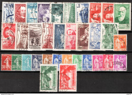 Francia 1937 Annata Completa Senza Pexip / Complete Year Set No Pexip O/Used VF/F - ....-1939