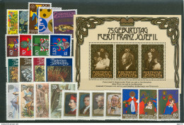 Liechtenstein 1981 Annata Completa / Complete Year Set **/MNH VF - Volledige Jaargang