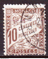 Monaco 1905 Segnatasse Unif.4 O/used VF/F - Taxe
