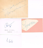 JEUX OLYMPIQUES - AUTOGRAPHES DE MEDAILLES OLYMPIQUES - CONCURRENTS DE ROUMANIE - - Authographs