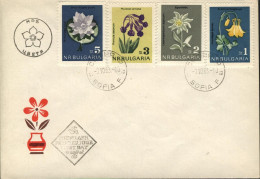 Bulgaria FDC Sc 1292/95 Flowers - Covers & Documents