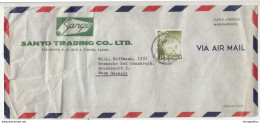 Sanyo Trading Co, Takanawa Company Air Mail Letter Cover Posted 1961 To Germany B200120 - Lettres & Documents