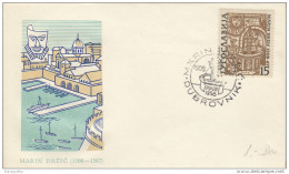 450th Birth Anniversary Of Marin Drzic FDC 1958 Bb161011 - FDC