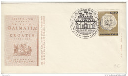 300 Years Of "De Regno Dalmatiae Et Croatiae" By Ivan Lucic Illustrated Special Letter Cover & Postmark 1965 Bb161011 - Covers & Documents