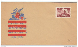 20th Exhibition Of Croatian Philatelic Society Zagreb Illustrated Special Letter Cover 1950 Bb161011 - Covers & Documents