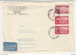 Tehnometal Novi Sad Company Letter Cover Travelled Air Mail 1957 To Koeln-Ehrenfeld B181010 - Covers & Documents