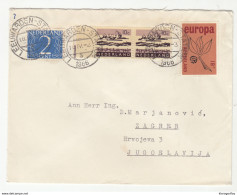 Netherlands, Europa-CEPT Stamp On Letter Cover Travelled 1966 Leeuwarden-Station Pmk B190320 - 1966