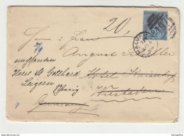 QV Letter Cover Posted 1899 Malvern To Wiesbaden Redirected To Luzern B210725 - Storia Postale