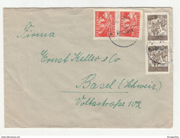 Yugoslavia Letter Cover Posted 1948 Zagreb To Basel B200320 - Covers & Documents