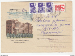 Kiev, Central Post Office Illustrated Letter Cover Registered Travelled 196? B180725 - Lettres & Documents
