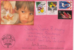 Roy Lichtenstein.American Pop Artist.(Goldfish Bowl), Letter 2023 From USA To Andorra (Principat) With Arrival Postmark - Briefe U. Dokumente