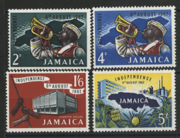 JAMAICA N° 200 à 203 (SG 199 à 196) INDEPENDANCE Neufs ** (MNH) Qualité TB - Jamaica (...-1961)