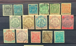 10 - 23 / British South Africa Company - Lot De Timbres Avec Le 10 Shilling N°41 - Nouvelle République (1886-1887)