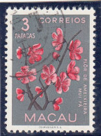 Macau, Macao, Flores De Macau, 3 P. Policromo, 1953, Mundifil Nº 382 Used - Used Stamps