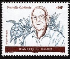 New Caledonia - 2023 - Jean Leques, Caledonian Politician - Fauna - Turtle - Mint Stamp - Nuevos