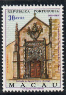 Macau, Macao, D. Manuel I, 30 A. Igreja Matriz, 1969, Mundifil Nº 424 MNH - Unused Stamps