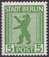 Germany 1945 Sc 11N1 Var Mi 1A XXII Berlin-Brandenburg MNH** Plate Flaw - Berlino & Brandenburgo