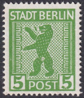 Germany 1945 Sc 11N1 Var Mi 1A XVII Berlin-Brandenburg MNH** Plate Flaw - Berlin & Brandebourg