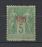 VATHY - 1893-1900 - N°YT. 1 - Type Sage 5c Vert - Neuf* / MH VF - Ungebraucht