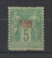 VATHY - 1893-1900 - N°YT. 1 - Type Sage 5c Vert - Neuf* / MH VF - Unused Stamps