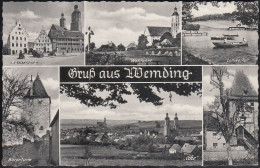 D-86650 Wemding - Alte Ansichten - Marktplatz - Baronturm - Heubachturm - Cars - Opel Blitz - Nice Stamp - Wemding