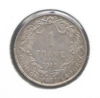 ALBERT I * 1 Frank 1913 Frans * Z.Fraai * Nr 12510 - 1 Franco