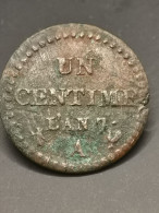 1 CENTIME DUPRE AN 7 A PARIS / FRANCE - 1792-1804 Eerste Franse Republiek