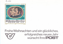 Oesterreich - Post-Neujjahrskarte 1987 (9.020) - Machines à Affranchir (EMA)